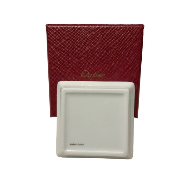 CARTIER Vintage Mini Jewelry Tray with Rue de la Paix Platinum Finish Motif - Picture 3 of 11